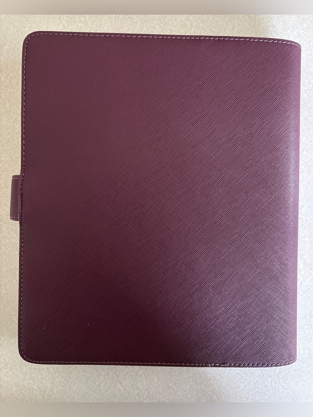 Notiq HP Classic 9 Disc - Discbound Folio Desk Agenda Cover - Mulberry Saffiano - Picture 2 of 11